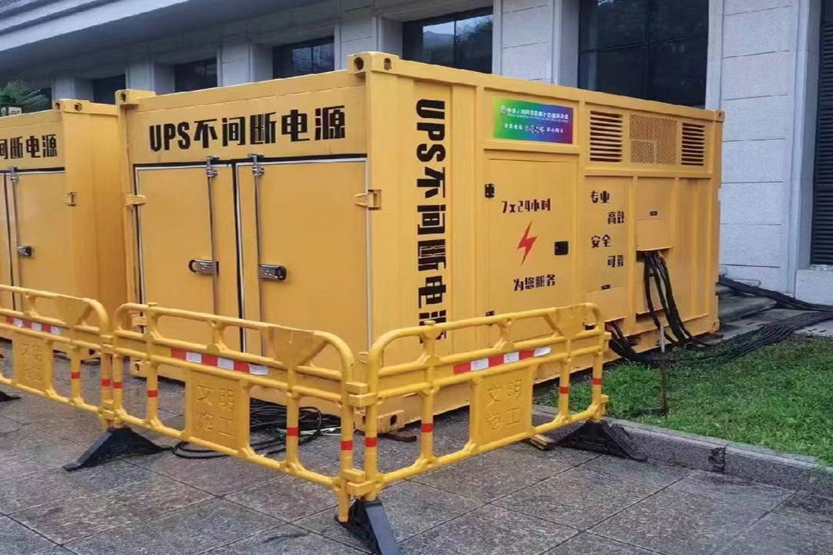 下谷坪土家族乡发电机租赁施工现场