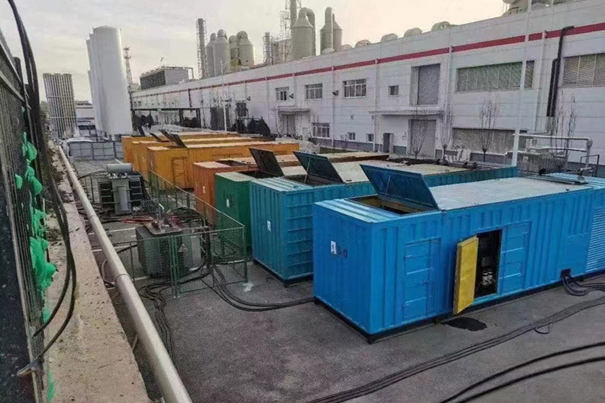 下谷坪土家族乡发电机租赁施工现场